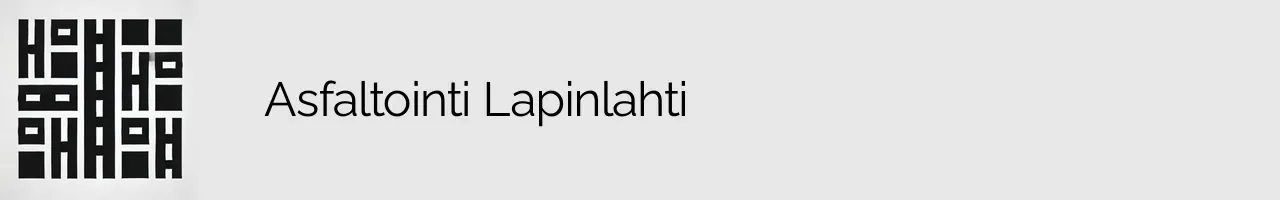 Asfaltointi Lapinlahti