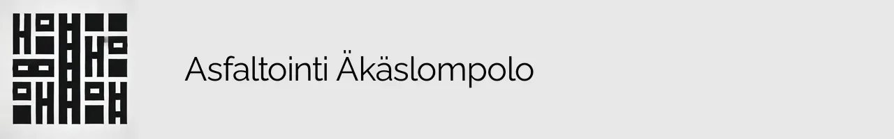 Asfaltointi Äkäslompolo